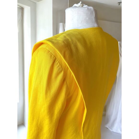 VTG 80s G.B. Scott Blazer Linen Blend Old Money Inspired By Princess Diana Sz 8 - Picture 2 of 11